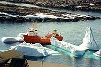 Forsyningsskib Arsuk.� Suulut Foto 1997.